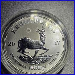 2017 1 oz. 999 FINE SILVER KRUGERRAND 50th ANNIVERSARY PRIVY UNCIRCULATED