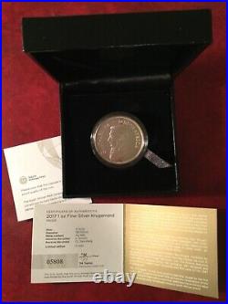 2017 1oz Fine Silver Proof Krugerrand (first issue) 50th Anniversary Box COA