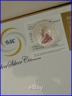 2017 24K GILDED SILVER KRUGERRAND 50th ANNIVERSARY EDITION 1Oz PACKAGED & COA