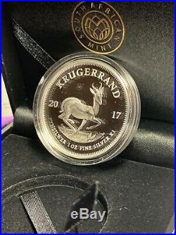 2017 50th Anniversary KRUGERRAND PROOF COIN SILVER 1oz box and all packaging