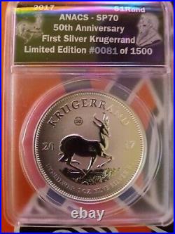 2017 50th Anniversary Silver Krugerrand Limited Edition