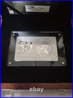 2017 50th Anniversary of the Krugerrand Reverse Proof Coin/Bar 3oz 999silver