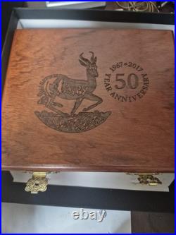 2017 50th Anniversary of the Krugerrand Reverse Proof Coin/Bar 3oz 999silver