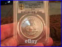 2017 Krugerrand Proof PCGS PF68 DC- Cert#37036232, 1st Keystone Coin in Series