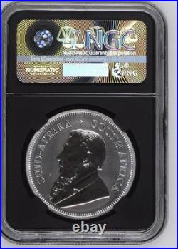 2017 NGC SP70 South Africa Silver Krugerrand 50th Anniv 1st Day of Issue