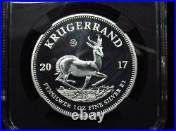 2017 PROOF South Africa Silver Krugerrand NGC PF70 Ultra Cameo FIRST RELEASES