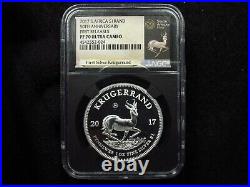 2017 PROOF South Africa Silver Krugerrand NGC PF70 Ultra Cameo FIRST RELEASES