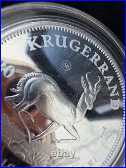 2017 PROOF South African 50th Privy SILVER KRUGERRAND Only 15K Minted