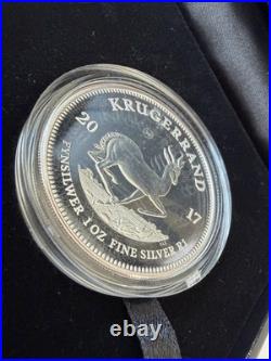 2017 PROOF South African 50th Privy SILVER KRUGERRAND Only 15K Minted