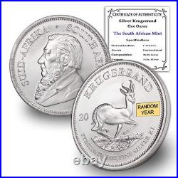2017 Present Random 1 oz South African Silver Krugerrand Coin Brilliant Un