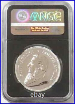 2017 SILVER SOUTH AFRICA KRUGERRAND 50th ANNIV NGC SP70 FIRST DAY OF ISSUE FDOI