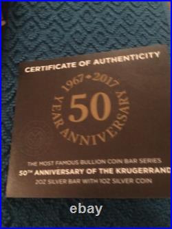2017 SOUTH AFRICA KRUGERRAND 3 OZ 999 SILVER COIN & BAR 1 oz 2 oz (READ)