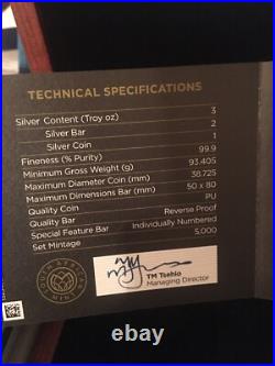 2017 SOUTH AFRICA KRUGERRAND 3 OZ 999 SILVER COIN & BAR 1 oz 2 oz (READ)