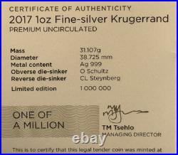 2017 S. Africa $1 Rand Silver NGC SP70 Krugerrand Coin