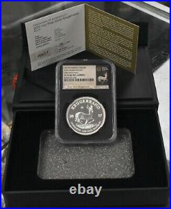 2017 S. Africa 1oz Rand Silver 50th Anni. NGC First Releases PF 70 Ultra Cameo