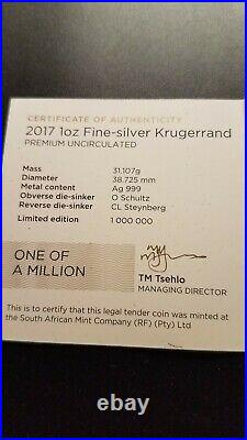2017 S. Africa 1oz Silver Rand 50th Anniversary FDOI NGC SP 70 First year