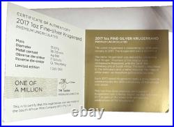 2017 S. Africa Krugerrand 50th Anniv. First Day Of Issue S1kr Ngc Sp70