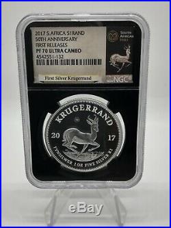 2017 S. Africa S1RAND 50th Ann. First Releases PF70 Ultra Cameo NGC PROOF