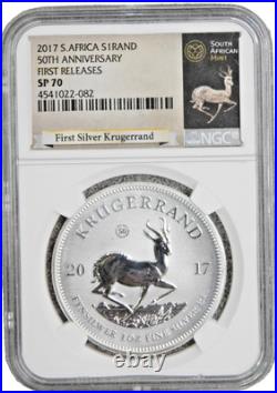2017 S. Africa S1Rand 50th Anniversary First Day of Issue NGC SP 70 2017 S. Africa S1Rand 50th Anniversary First Day of Issue NGC SP 70