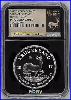 2017 S First Silver Krugerrand PF 70 Ultra Cameo First Releases with Premium Box