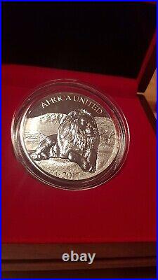 2017 Silver Coin 3oz AFRICA UNITED LION 5x1 500 Francs CFA