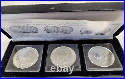 2017 Silver Krugerrand Anniv. & 1951-53 Five Schilling Springbok Set Coa #23 OGP