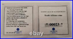 2017 Silver Krugerrand Anniv. & 1951-53 Five Schilling Springbok Set Coa #23 OGP