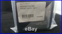 2017 Silver PROOF Krugerrand 1 oz coin In Sealed Box and COA
