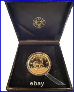 2017 Silver South Africa Proof Krugerrand 1 Oz Coin Box Coa