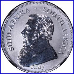 2017 South Africa 1 Ounce Silver Krugerrand 50th Anniv NGC SP70
