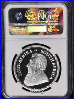 2017 South Africa 1 Ounce Silver Proof Krugerrand 50th Anniversary NGC Gem Pr