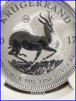 2017 South Africa 1 Rand 50th Anniversary Krugerrand 1oz. 999 Fine Silver 0476
