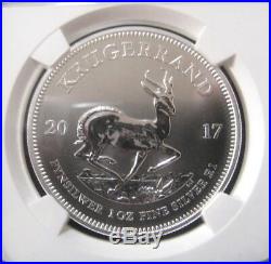 2017 South Africa $1 Rand KRUGERRAND NGC SP70 First Day Issue 1st Year Silver