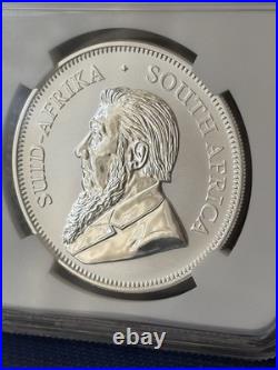 2017 South Africa 1 Rand Krugerrand 50th Ann 50 Privy NGC SP70 RP. 999 Silver