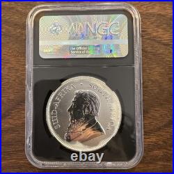 2017 South Africa 1 Rand Silver 50th Anniv. Krugerrand NGC SP-70 Early Release