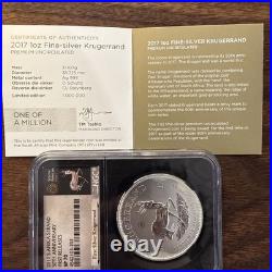 2017 South Africa 1 Rand Silver 50th Anniv. Krugerrand NGC SP-70 Early Release