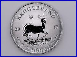 2017 South Africa 1 oz Silver Krugerrand Coin with Certificate of Authenticity 2017 South Africa 1 oz Silver Krugerrand Coin with Certificate of Authenticity