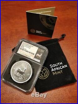 2017 South Africa 1 oz Silver Krugerrand First Day Issue NGC SP70