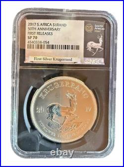 2017 South Africa 1 oz Silver Krugerrand First Release 50th anniversary edition