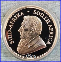 2017 South Africa 1 oz Silver Proof Krugerrand in original mint box and COA