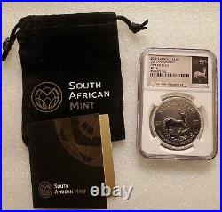 2017 South Africa 50th Ann. 1oz Silver Krugerrand NGC SP70 FR Krugerrand Label