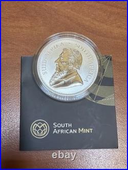 2017 South Africa 50th Anniversary Krugerrand 1 oz Silver Bullion withCOA