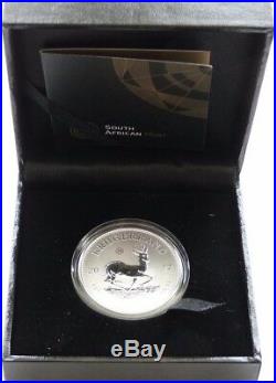 2017 South Africa 50th Anniversary Krugerrand Silver 1oz Coin Box Coa