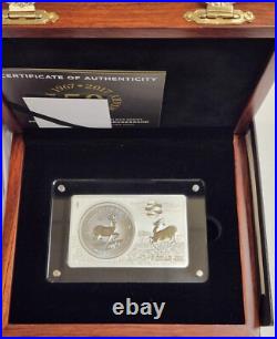 2017 South Africa 50th Anniversary Silver Kangaroo 3oz Silver Coin & Bar Set