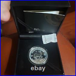2017 South Africa 50th Anv Silver Krugerrand Proof 1oz Coin COA #3853/15,000