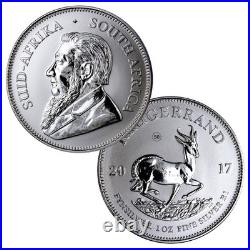 2017 South Africa Krugerrand 1 oz 1 Rand Coin. 999 Silver 50th Anniversary