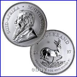 2017 South Africa Krugerrand 1 oz 1 Rand Coin. 999 Silver 50th Anniversary