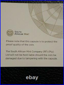 2017 South Africa Krugerrand 50th Ann. 1 oz Fine. 999 Silver Coin Box & COA