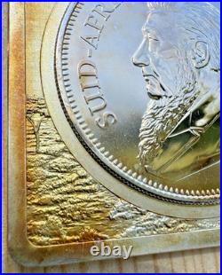 2017 South Africa Krugerrand 50th Anniversary 3 oz Silver Coin-Bar #0079