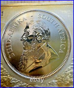 2017 South Africa Krugerrand 50th Anniversary 3 oz Silver Coin-Bar #0079